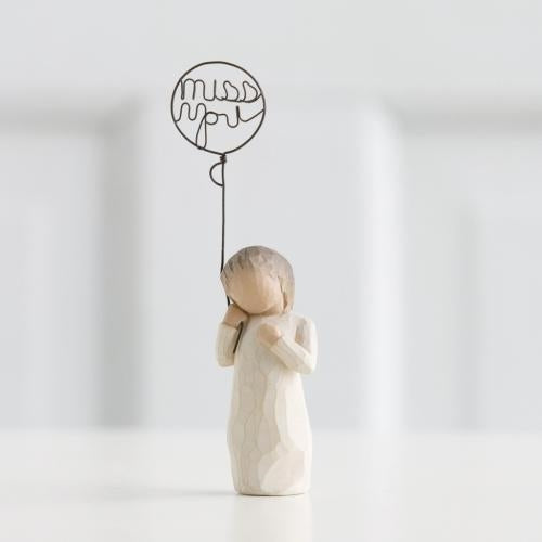 Miss You figurine as a thinking of you comfort keepsake gift